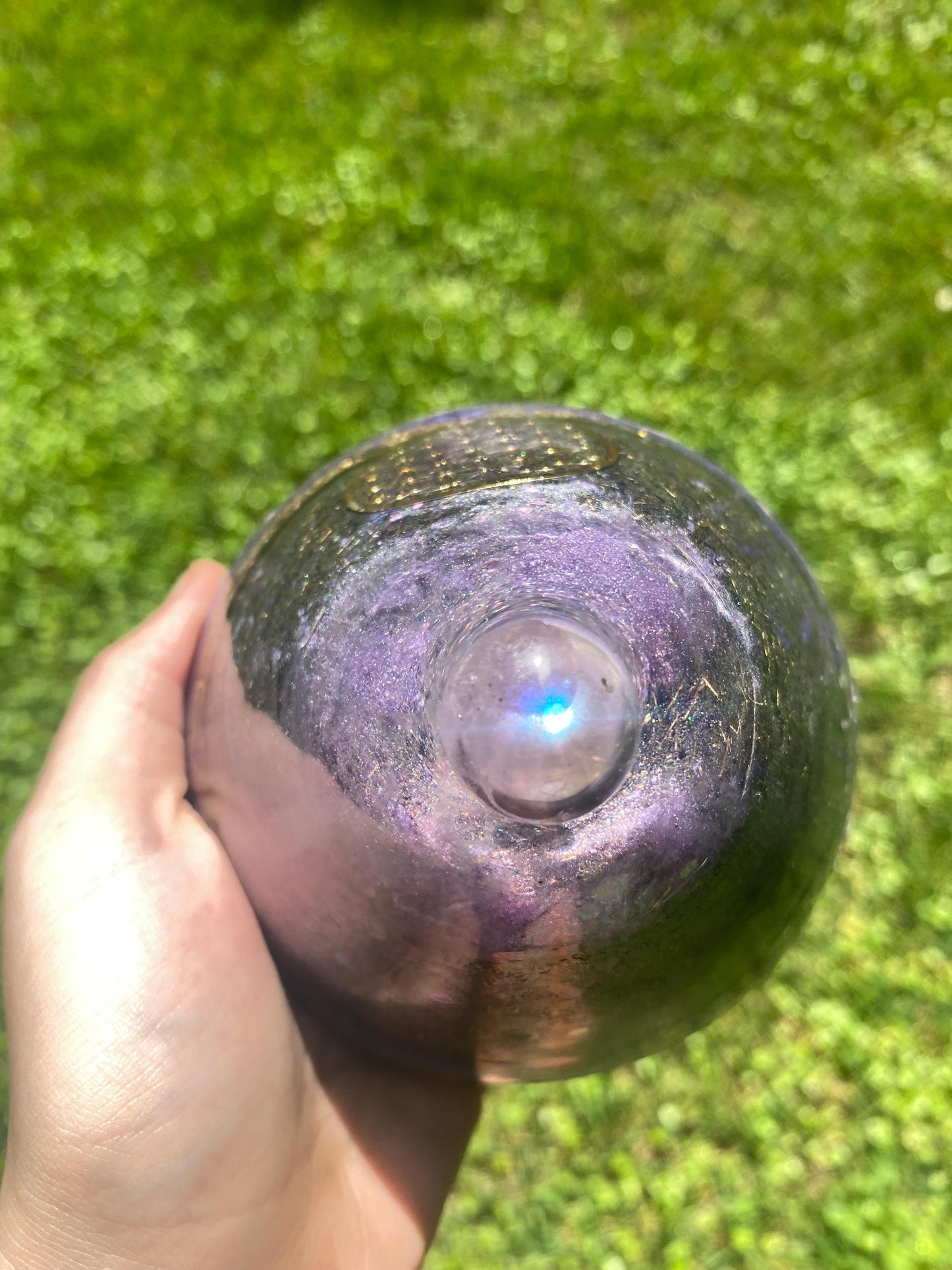 Cone shaped Orgone Pyramid! Home Protection, 5G Protection, EMF Protection. Elite Shungite. Made With Fluorite
