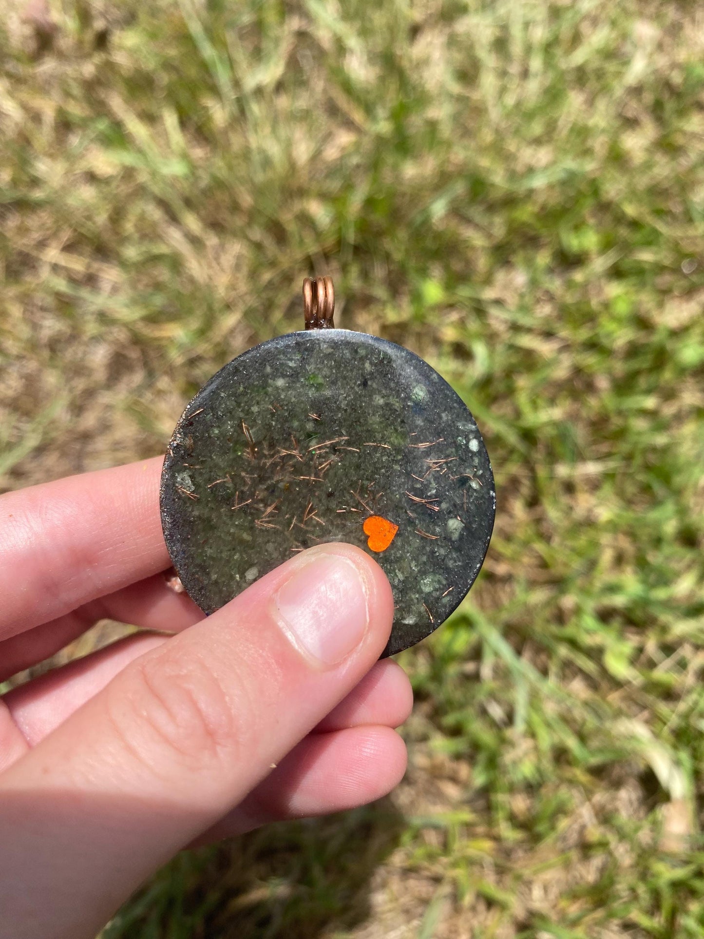 Boho Mandala Orgone Pendant Necklace. Made w Elite Shungite, and Diopside. Powerful. EMF Protection. 5G Protection.