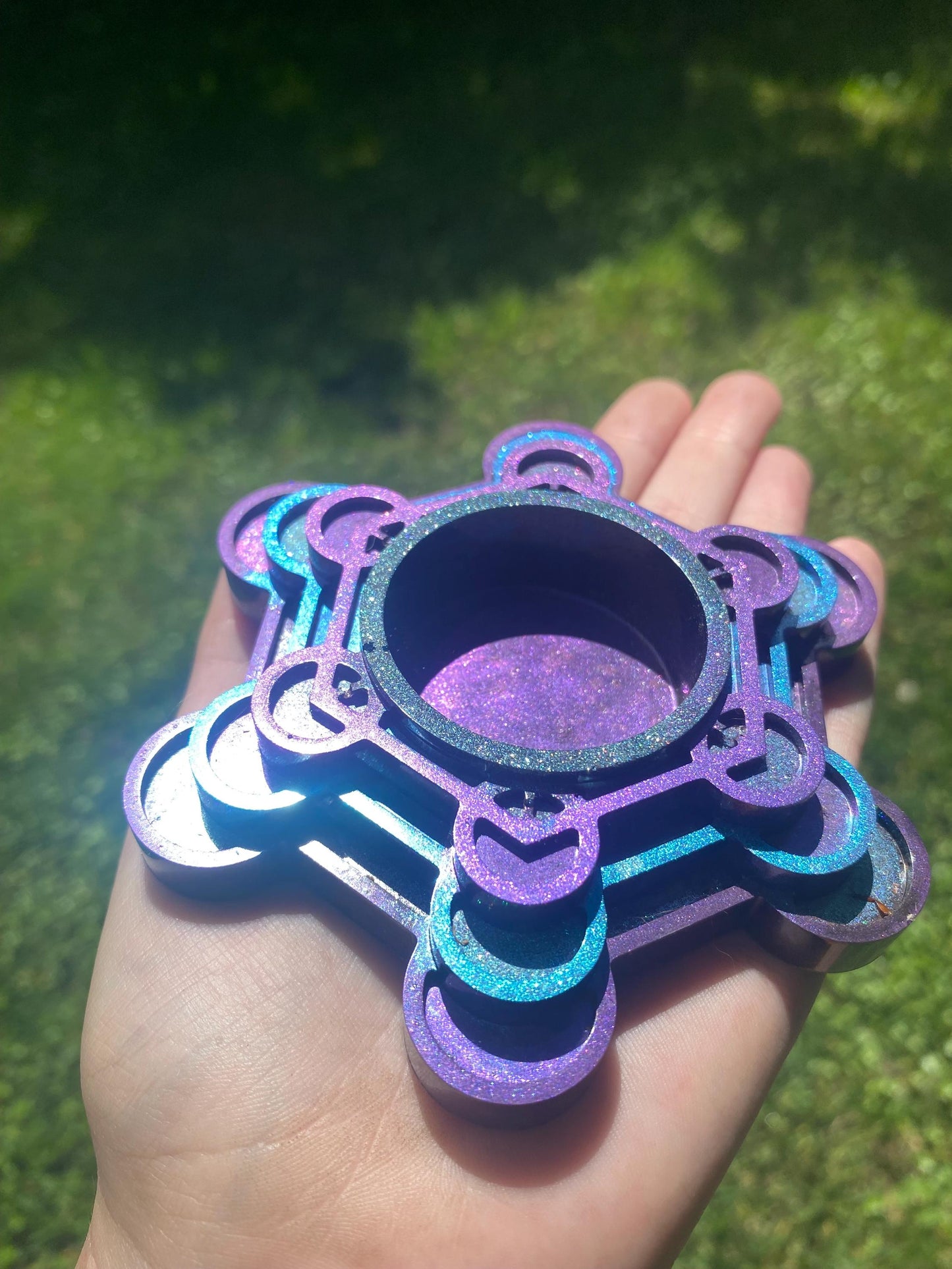 Metatrons Cube. Orgone Candle Holder! Home Protection, 5G Protection, EMF Protection. Elite Shungite. Black Tourmaline. Selenite.