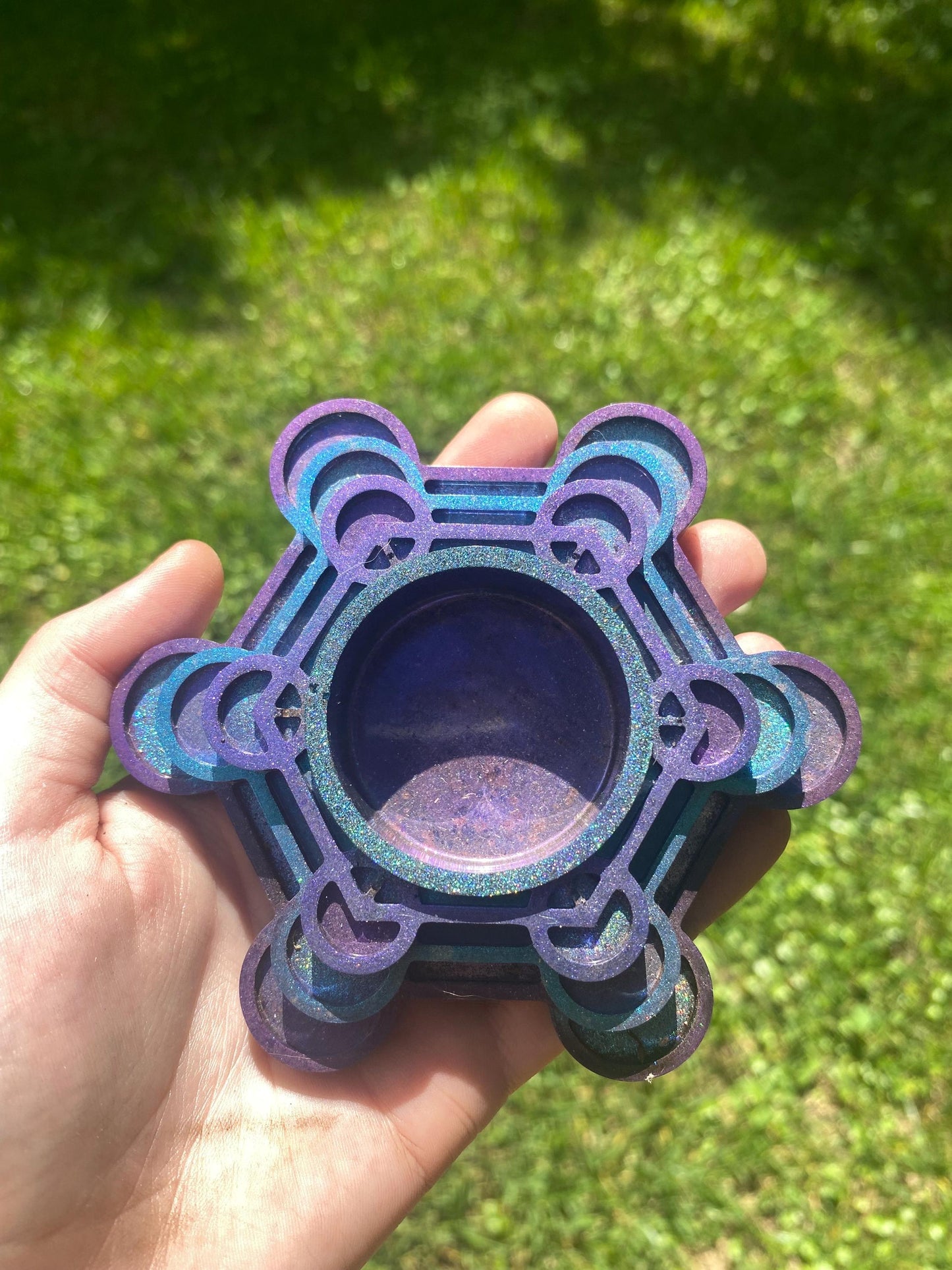 Metatrons Cube. Orgone Candle Holder! Home Protection, 5G Protection, EMF Protection. Elite Shungite. Black Tourmaline. Selenite.