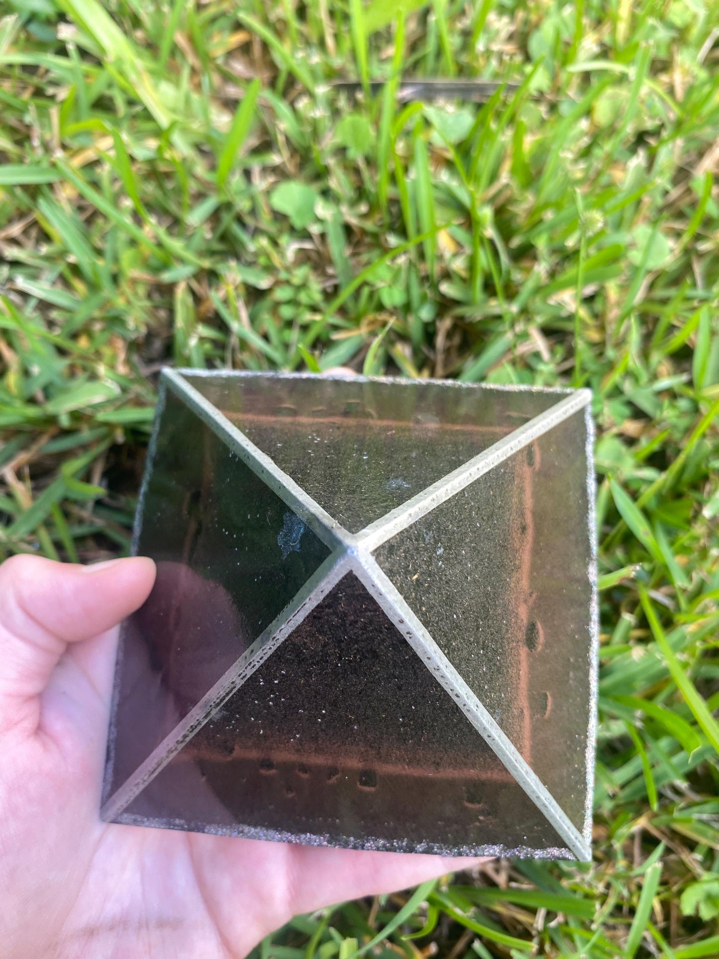 Galactic Desert Orgone Pyramid! Home Protection, 5G Protection, EMF Protection. Elite Shungite. Made With Fluorite
