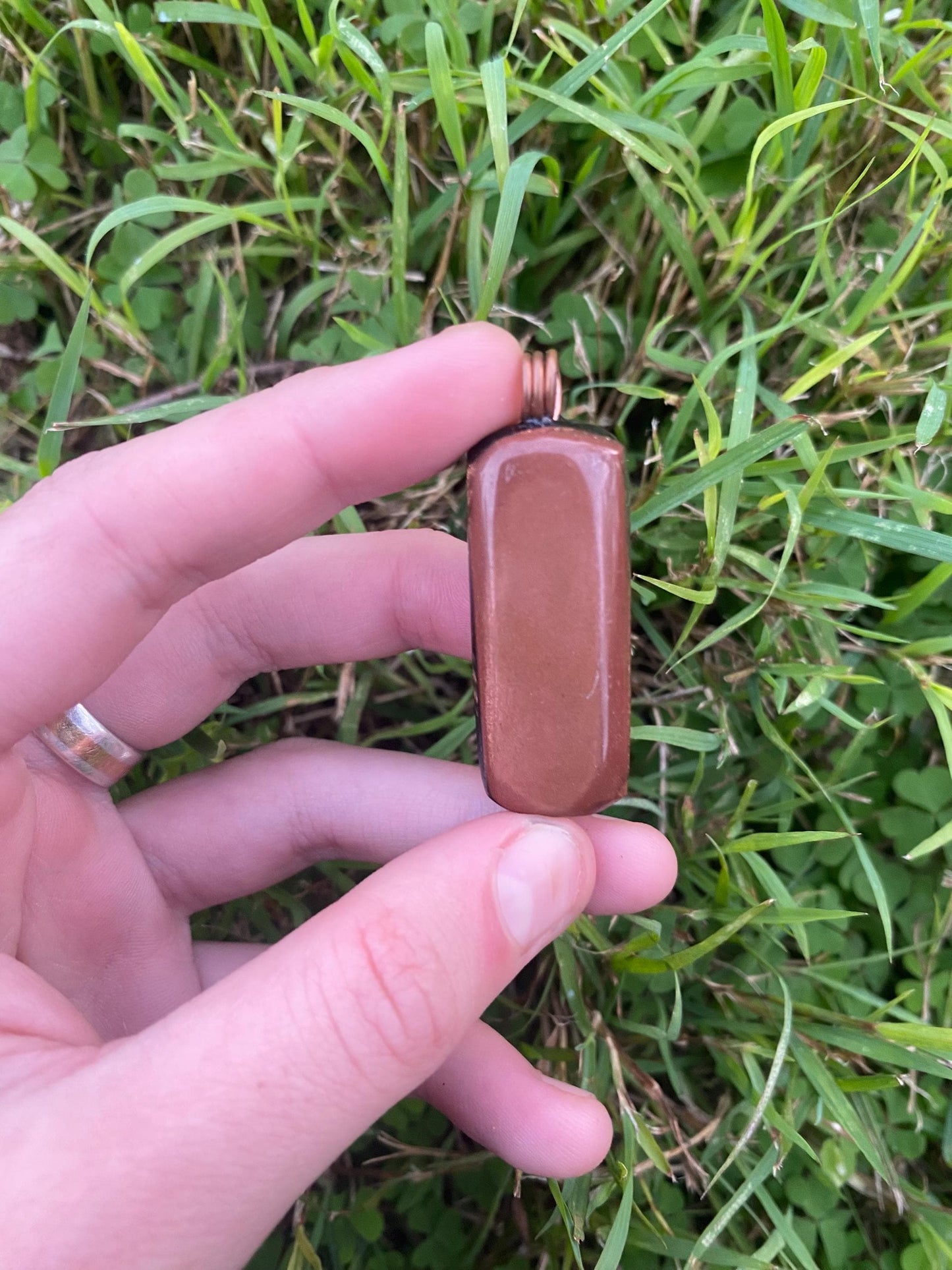 Orgonite Pendant Necklace: Copper Tensor Ring, Shungite EMF Protection