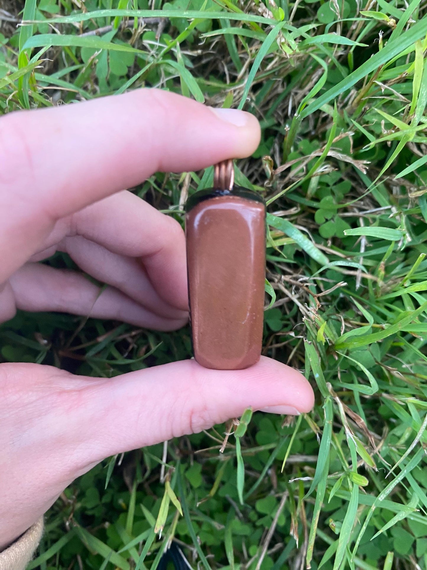 Orgonite Pendant Necklace: Copper Tensor Ring, Shungite EMF Protection