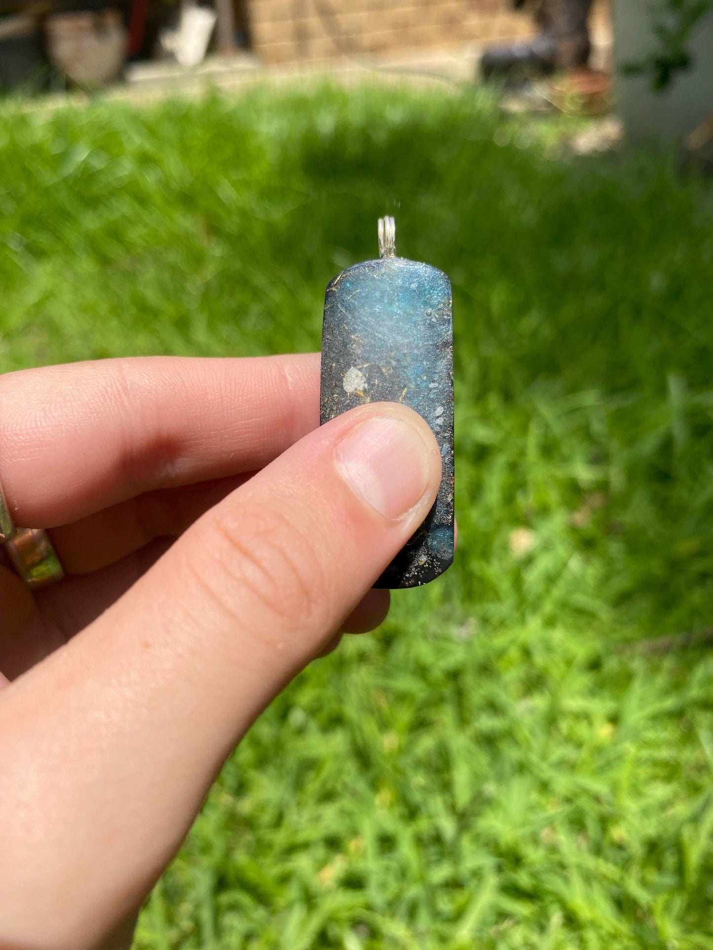 Lion King. Orgone Pendant Necklace. Made w Elite Shungite, Red Tigers Eye, 24ct gold. Powerful. EMF Protection. 5G Protection. TENSOR RING