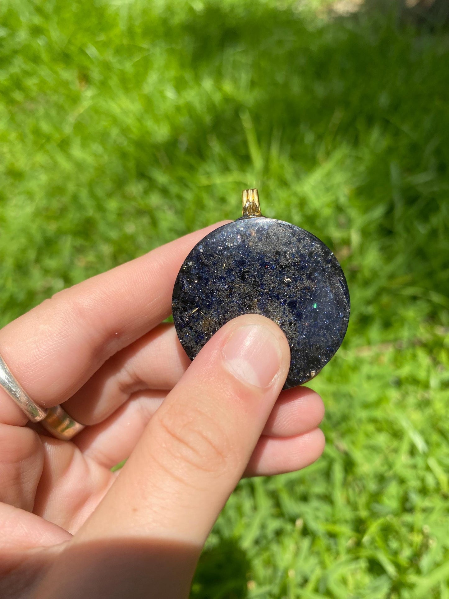 Fibonacci sequence.  Orgone Pendant Necklace. Made w Elite Shungite, Selenite & Terahertz. Powerful. EMF Protection. 5G Protection.