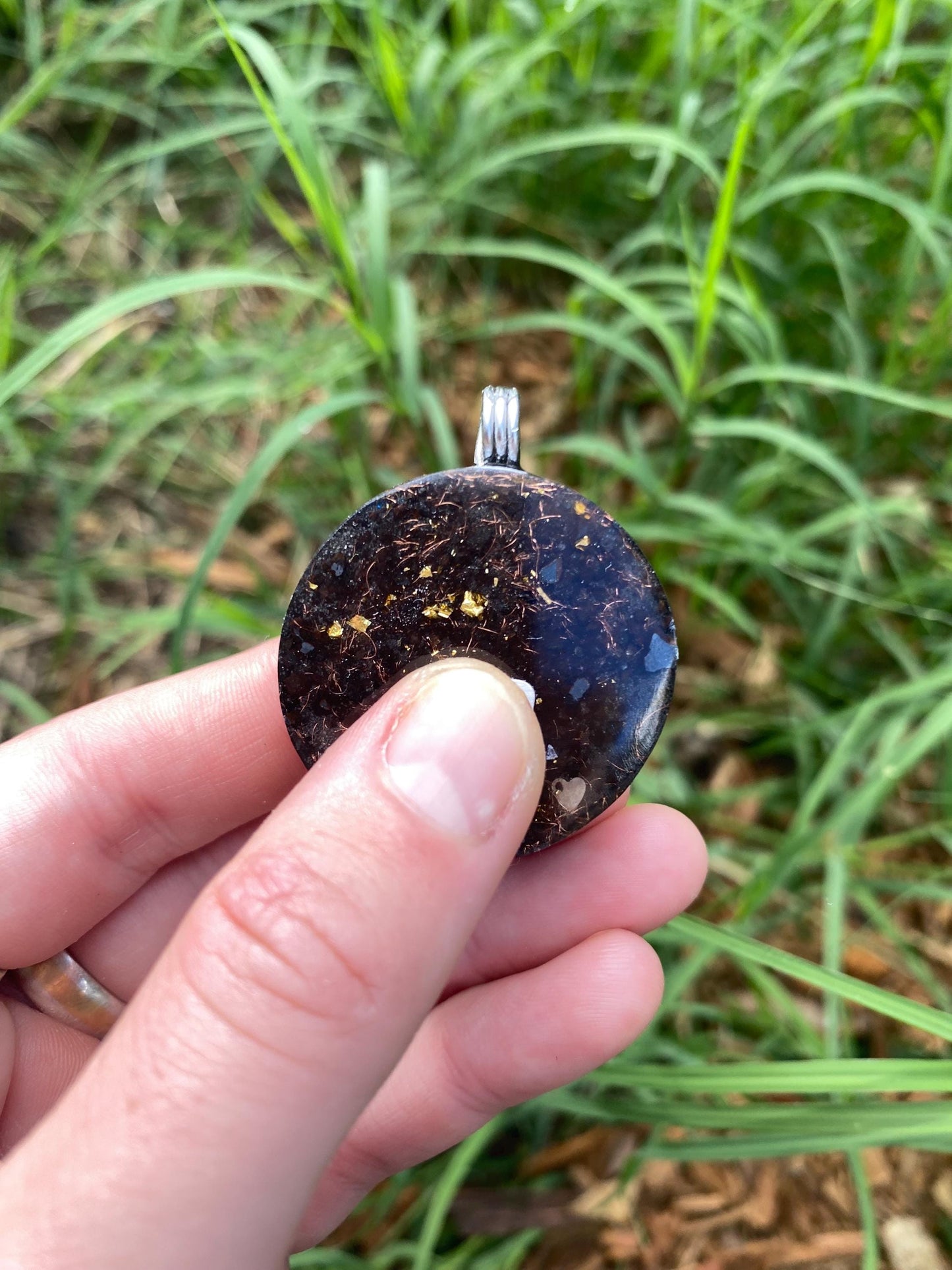 Tree of life. Orgone Pendant Necklace. Made w Elite Shungite, Lodestone and Tensor Ring. Powerful. EMF Protection. 5G Protection